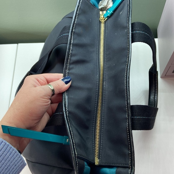 Coach Black Nylon/Leather Hampton Tote - Picture 6 of 13